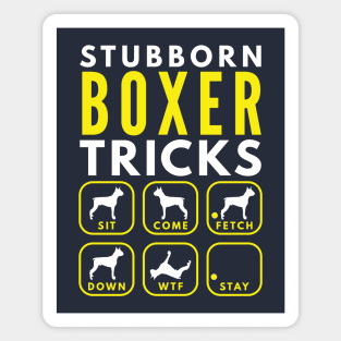 Stubborn Boxer Tricks - Dog Training Magnet